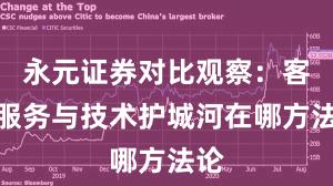 永元证券对比观察：客户服务与技术护城河在哪方法论