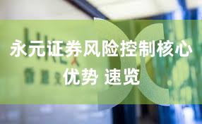 永元证券风险控制核心优势 速览